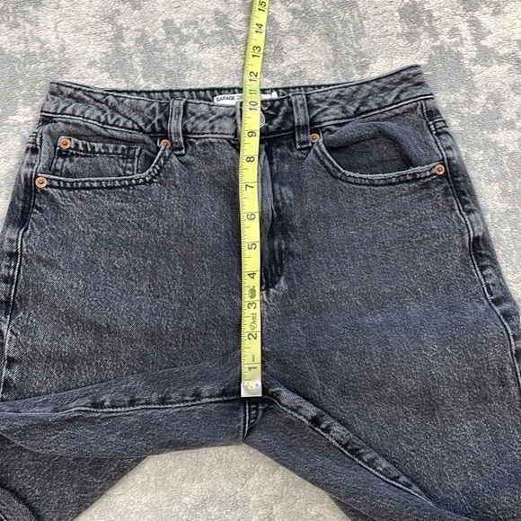 Garage Denim Mom Jeans High Rise Washed Faded Black Sz 5 27 - Picture 7 of 11